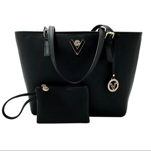 Valentino Orlandi Vegan Leather Tote with detachable wallet or clutch